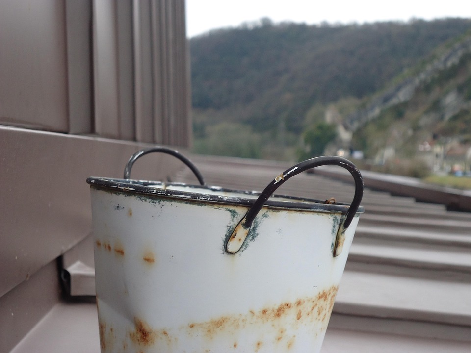 Free photo Bucket, Rust, Roof, Water Free Image on Pixabay 271990