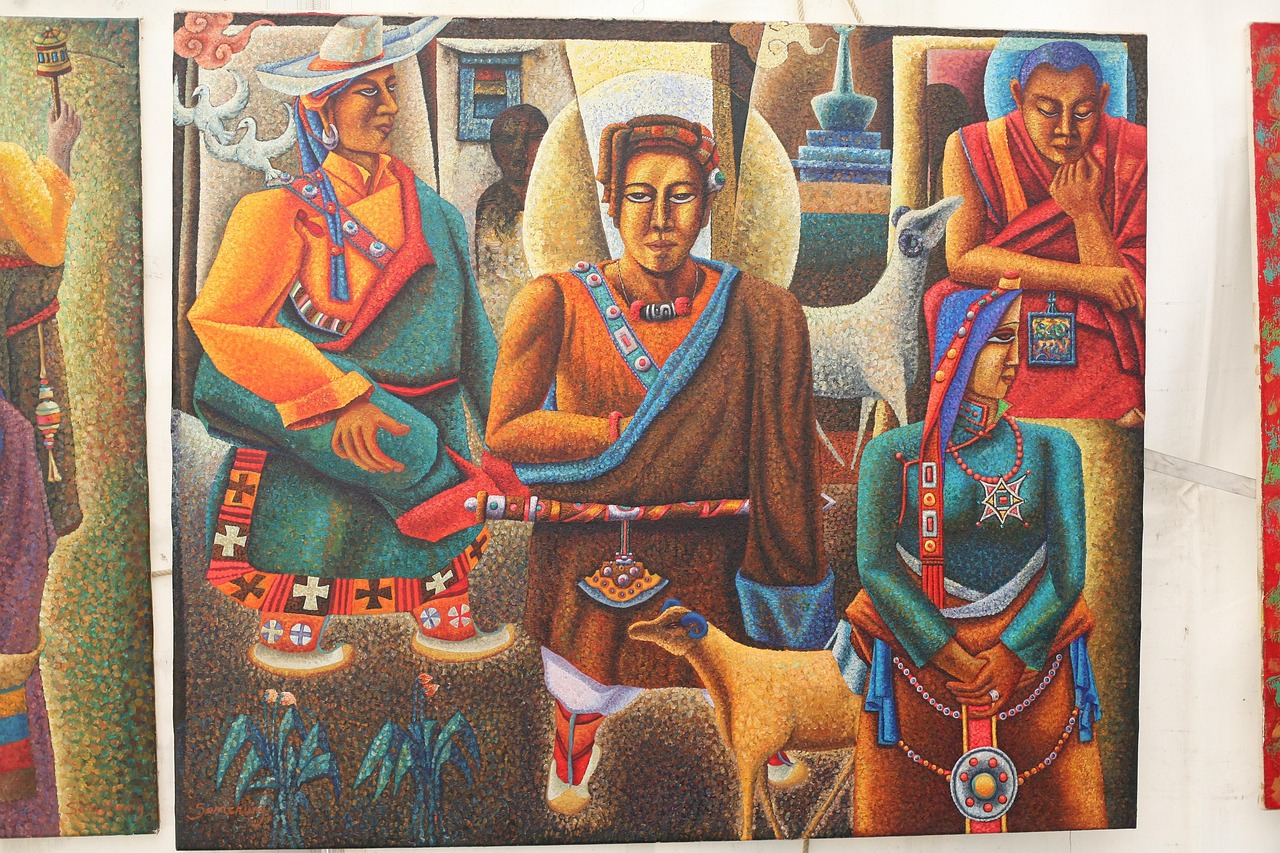 Tibetan Monks - free online jigsaw puzzle photo