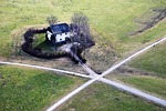 roads, field, architecture