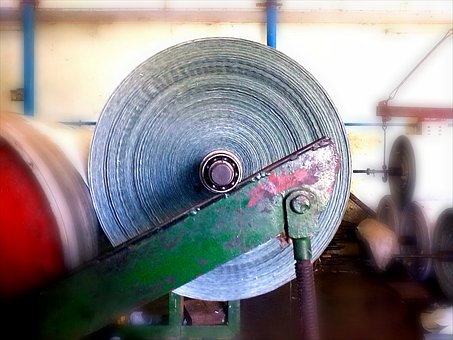 Papier, Rollen, Zeitung, Papierfabrik