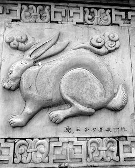 Mao, Rabbit, China, Chinese, Stonework