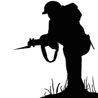 Free Silhouette Soldier illustration and picture