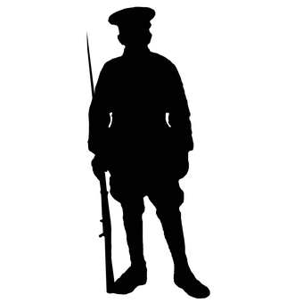 Free Silhouette Soldier illustration and picture