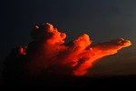 clouds, sunset, landscapes