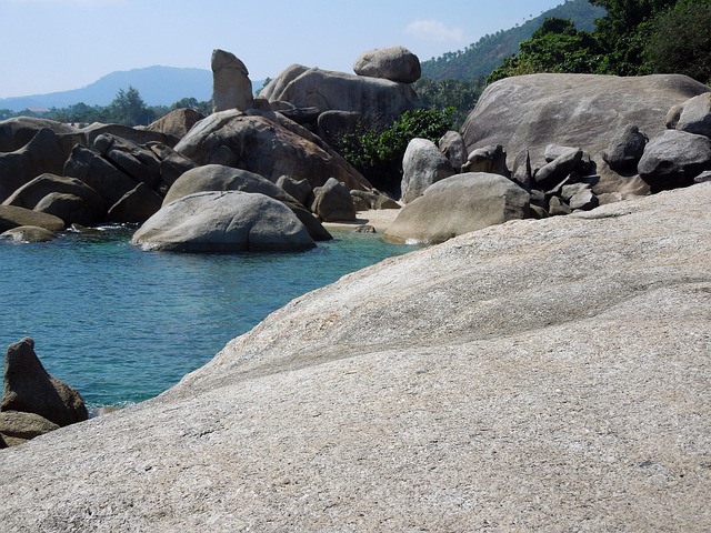 Koh Samui, Thailand, Asien, Klippe, Kyst