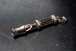 dog whistle, metal, pipe