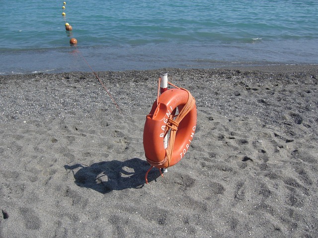 Free Lonely Lifebuoy Sea photo and picture