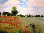 painting, claude monet, klatschmohn