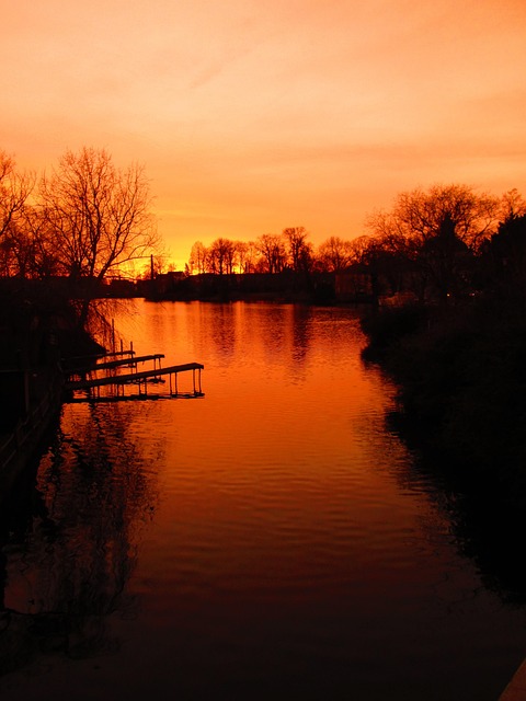 Solnedgang, Köpenick, Efterglød