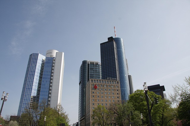 Frankfurt, By, Skyline, Arkitektur