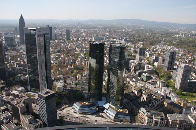 Frankfurt, By, Skyline, Arkitektur