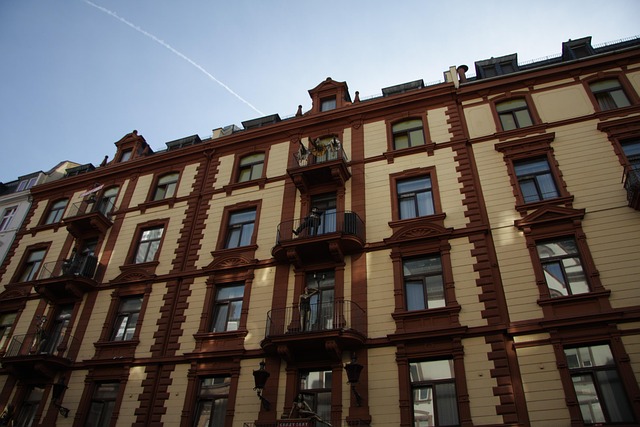 Frankfurt, By, Hus, Facade, Arkitektur