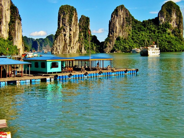 halong, bay, halong bay, vietnam, water, mountains, floating home, floating market, sky, fishing village, outside, scenic, boat, boats, rocks, nature, halong bay, halong bay, halong bay, halong bay, halong bay