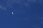 crescent moon, moon, thin