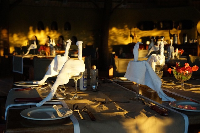 Lodge, Afrika, Namibië, Diner, Decoratie