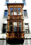 building, part of the house, bay window