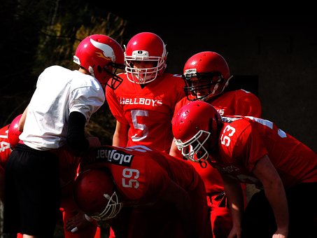 Fútbol Americano, Consulta, Rojo, Cascos