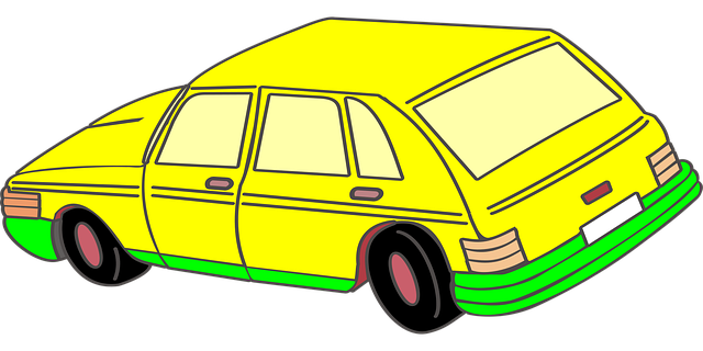 Bil, Hatchback, Transport, Gul, Kompakt