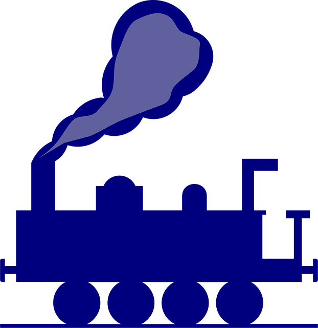 Free train locomotive transportation vector