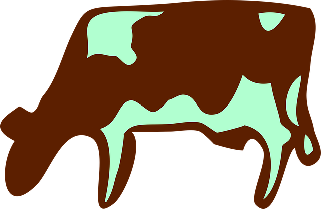 Free milker cow milk vector