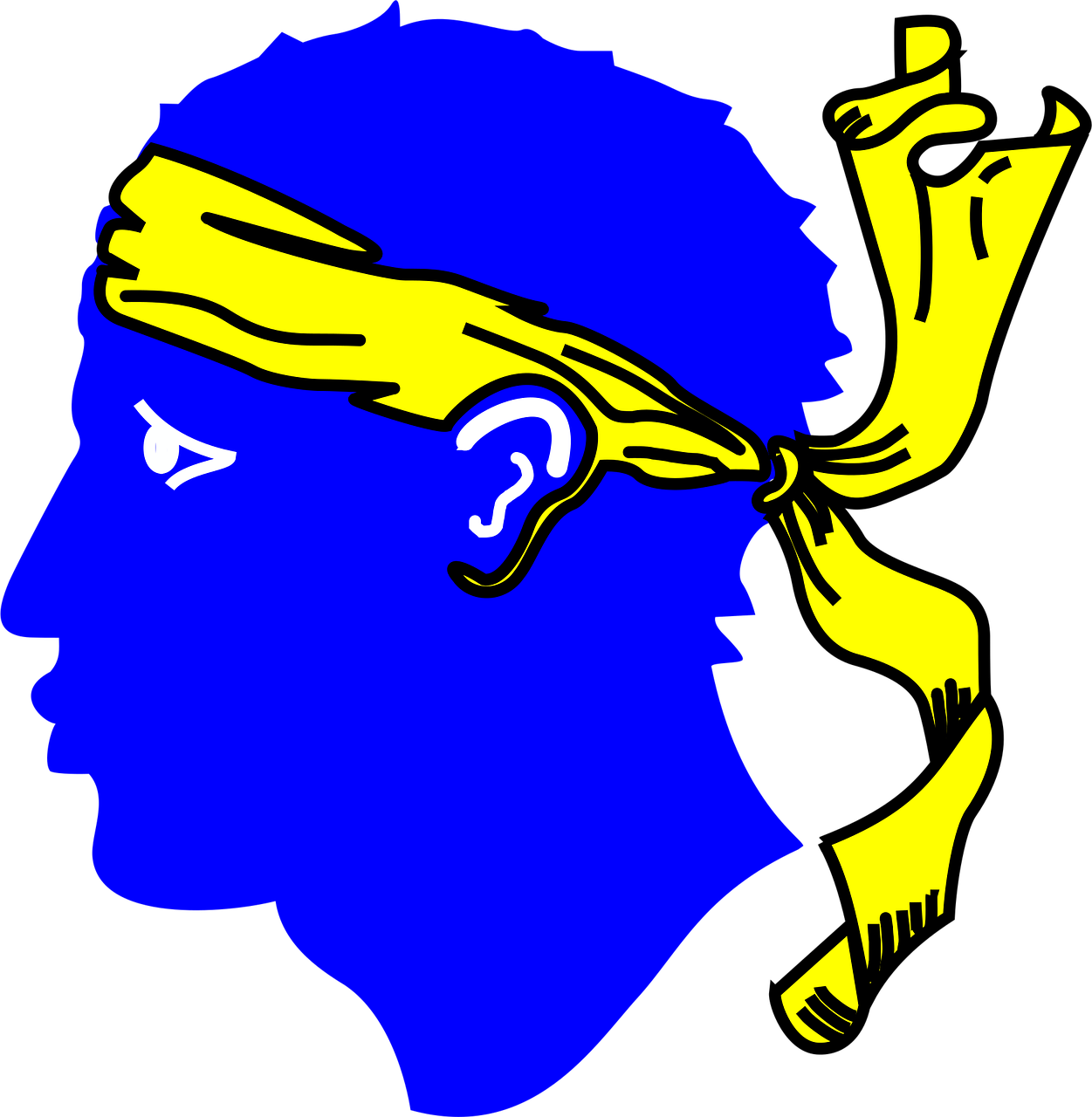 Download free HD stock image of Head Blue Free head blue yellow vector