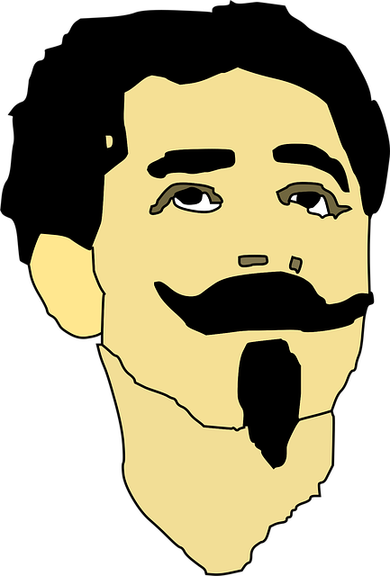 Free head man face vector