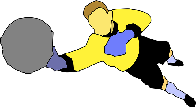 Free goalkeeper soccer silhouette illustration