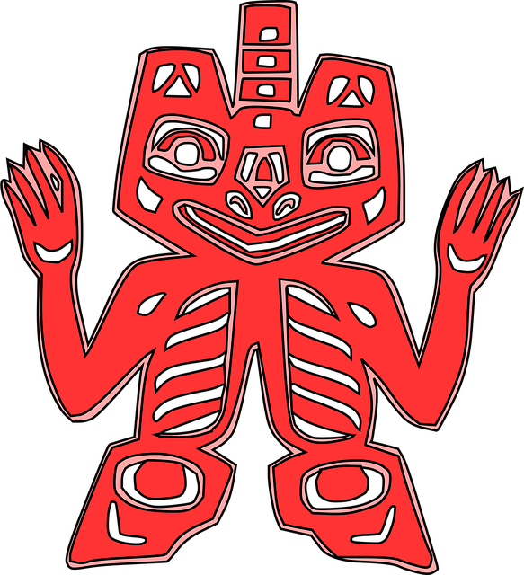 Free tribal symbolic india vector