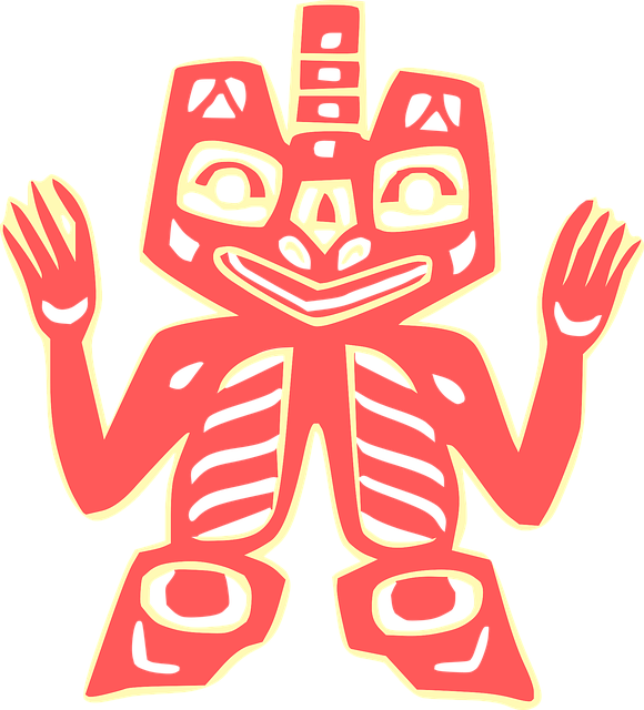 Free tribal symbolic india vector