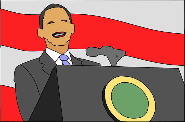 Free barack hussein obama ii president speech vector