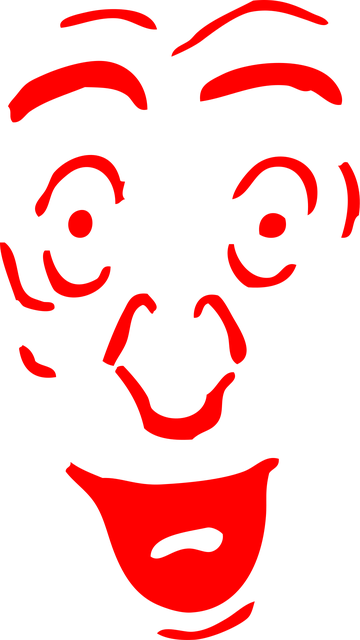 Free face red surprised illustration