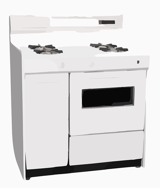 Free cooker stove retro vector