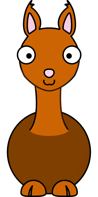 Free Llama Brown vector and picture
