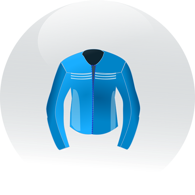 Free blue jacket clothing vector
