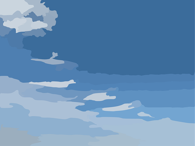 Free clouds blue nature illustration