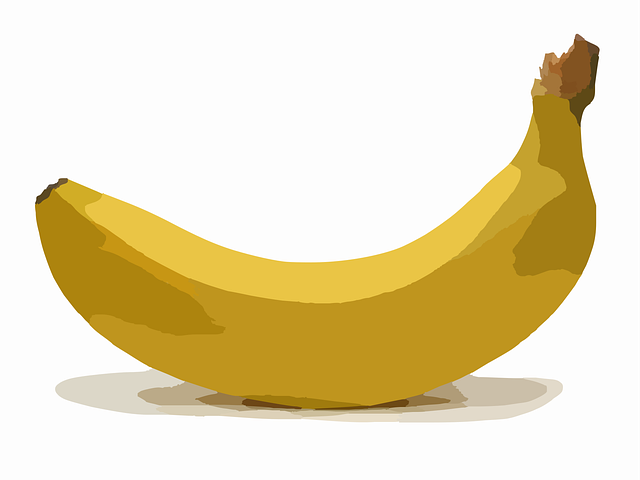 Free banana fruit bent vector