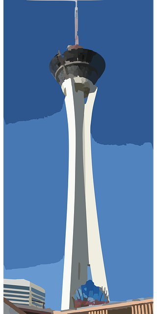 Free las vegas tower stratosphere tower illustration