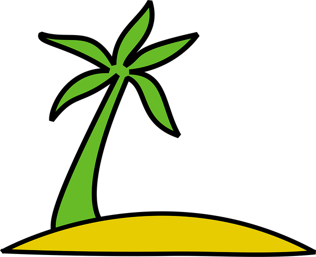 Free island palm tree palm vector