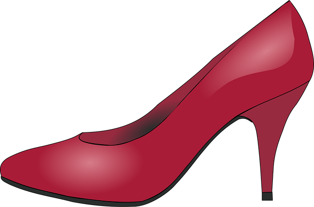 Free stilettos red shoe illustration