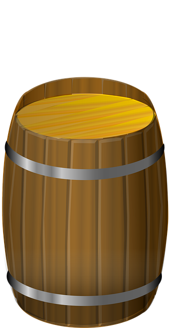 Free barrel drum cask vector