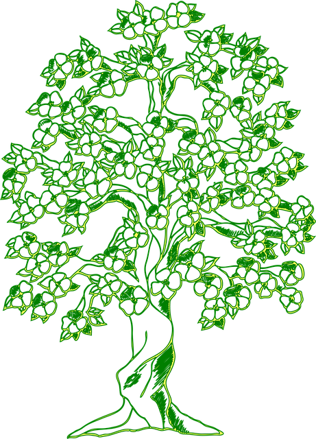 Free tree forest green illustration