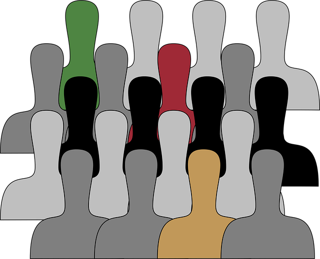 Free group people silhouette illustration