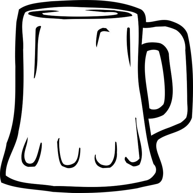 Free beer black glass vector