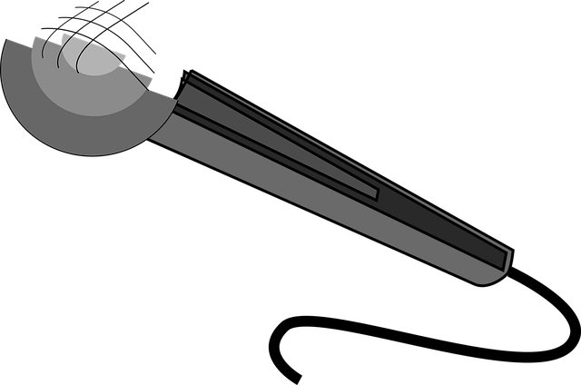 Free audio microphone recording vector