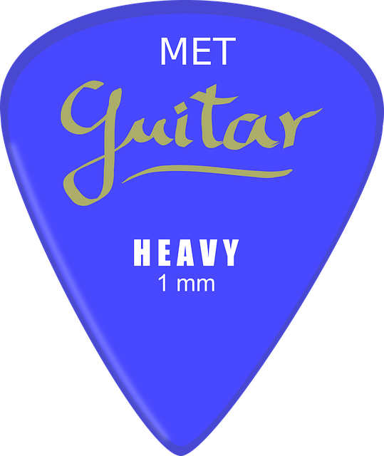 Free plectrum guitar pick strum vector