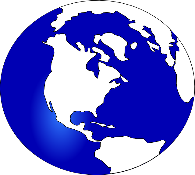 Free planet earth globe vector