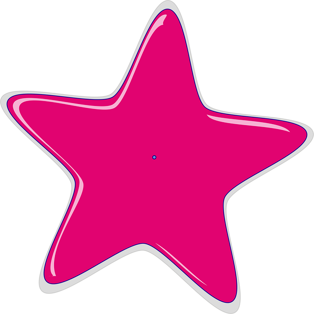 Vector gratis Estrellas Rosa Redondeado Imagen gratis