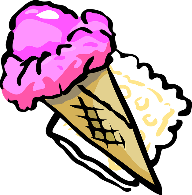 Download free HD stock image of Cone Ice Cream Free cone ice cream pink vector