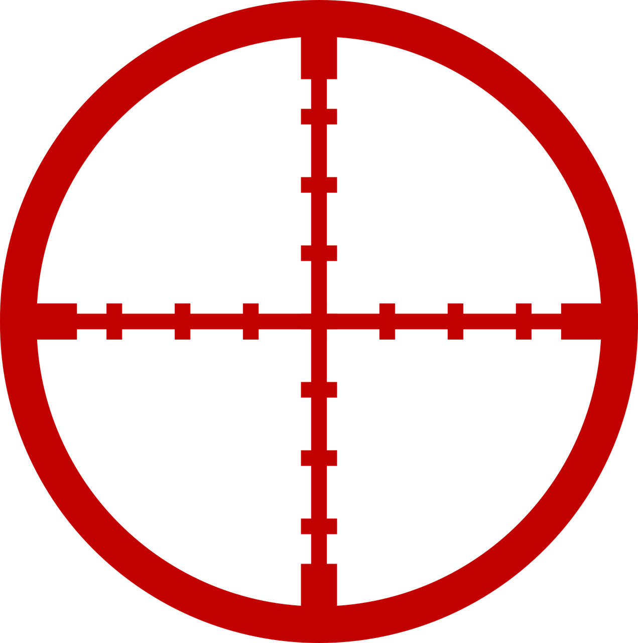 Sniper Scope Crosshairs Red Sniper Scope Crosshairs Red