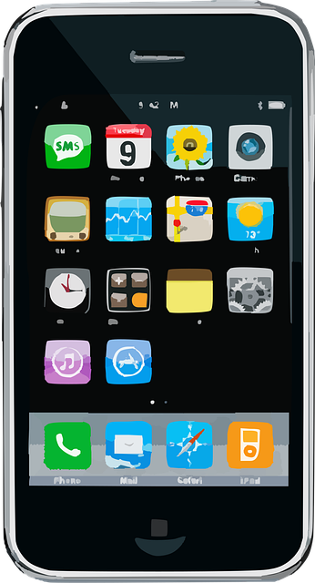 Free iphone smartphone cellphone vector